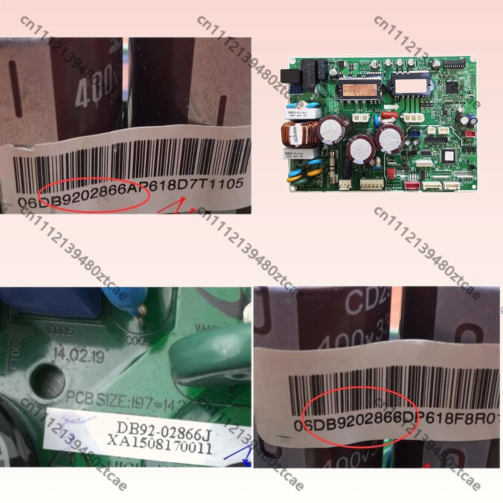 Universal Air Conditioner PCB Board Replacement for Samsung DB92-02866A DB92-02866C/B/E/D DB41-01227A