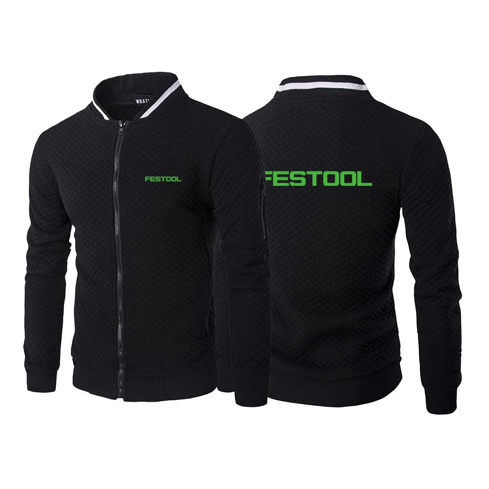 

Festool Tools Printed 2024 New Spring Autumn Men's Long Sleeve Jacket Sportswear Casual Zipper Hoody Male Sweatshirts Tops