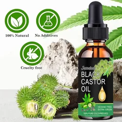 Black Castor Oil Healthy Organic Castor Oil Improves Hair Line Toughness Nourishes The Body Skin Hair Massage Moisturizing 60ml