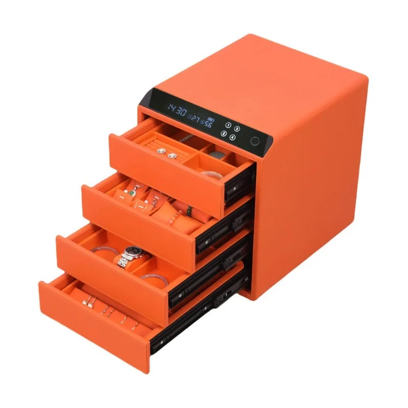 Household Small Fingerprint Password Drawer Safe Bedroom Bedside Safe Deposit Box
