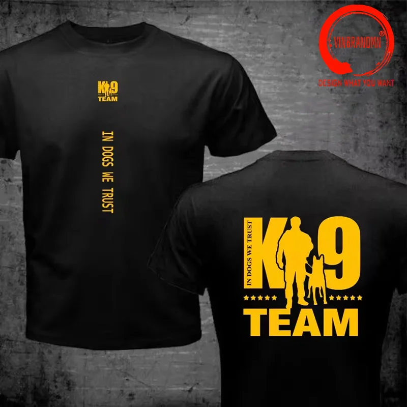 Funny Design K-9 Team K9 Unit Shirt Men Fashion Trendy Casual Clothing Stylish Tops Tee Shirt Leisure Tshirt Men's T-Shirt