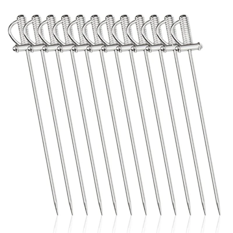 Stable Performance Olive Picks Cocktail Toothpicks Metal Toothpicks Fruit Garnish Pick Swizzle Stirrer For Appetizer