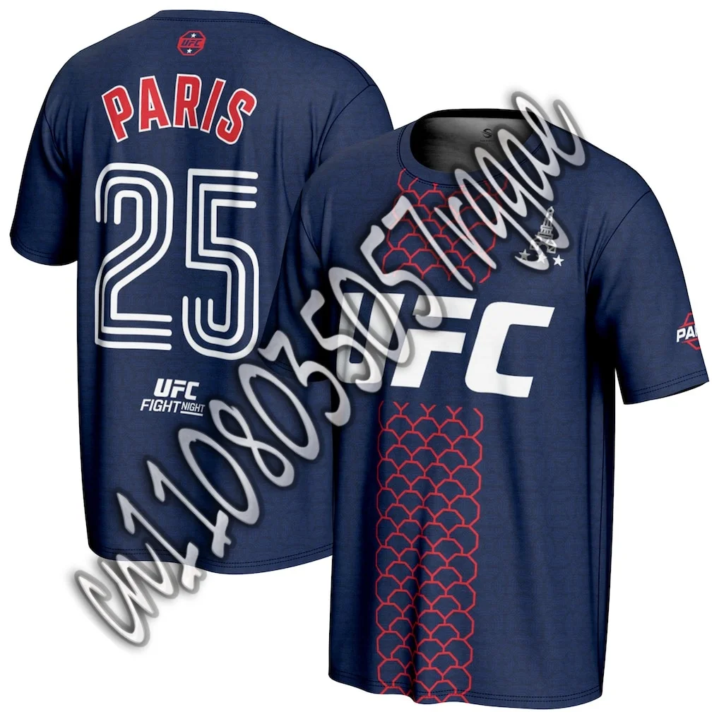 

Новая летняя футболка UFC Commemorative Edition, спортивная боевая футболка, европейская и американская уличная футболка для взрослых и детей, семейная одежда