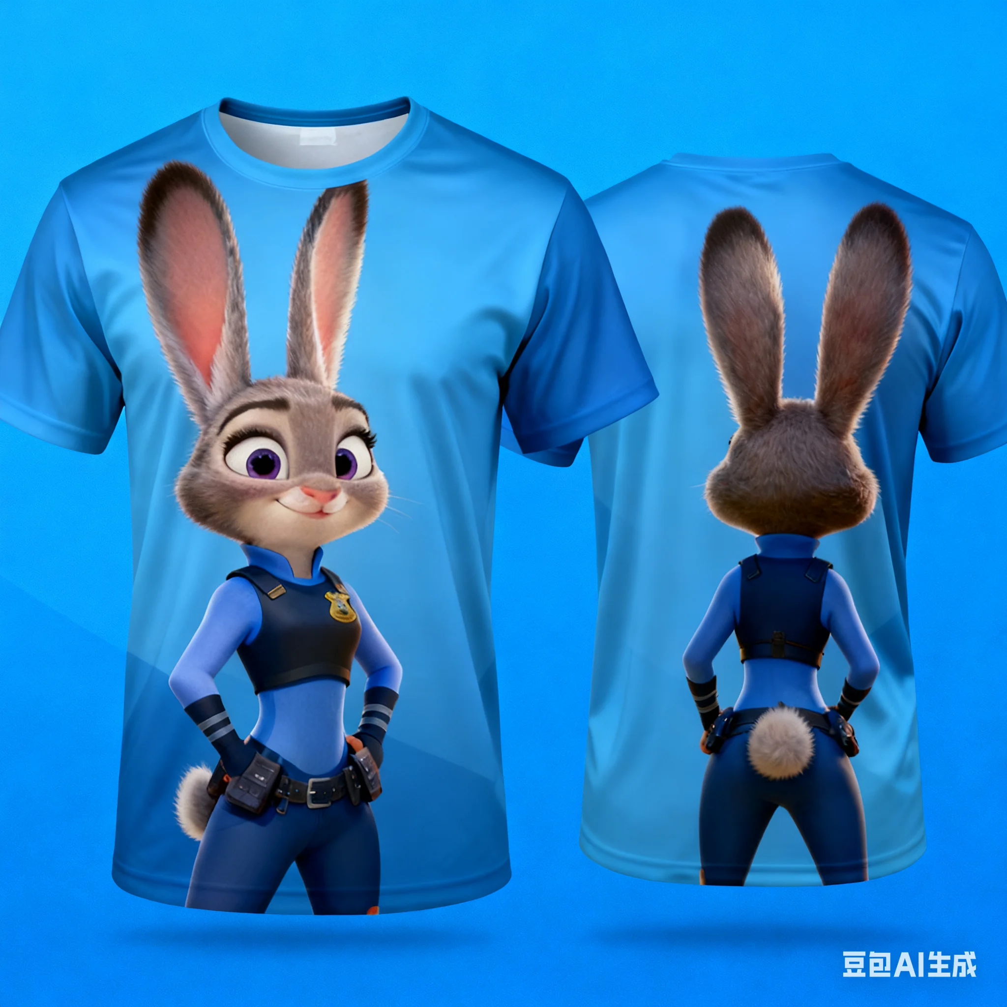 

2025 Summer Disney Anime Zootopia 3D Print T-shirt Kids Clothing Nick Graphic T Shirt Children Street Boy Girl Tops Tee Clothing