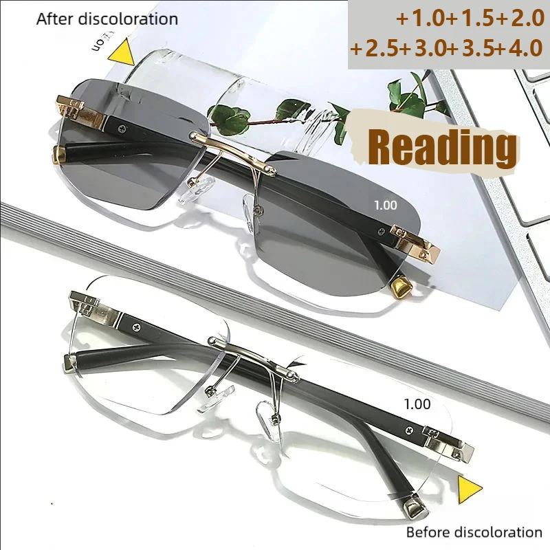 Lichtempfindliche, farbwechselnde Anti-Blaulicht-Lesebrille, beliebtes Modell, Lesebrille für Damen und Herren 205