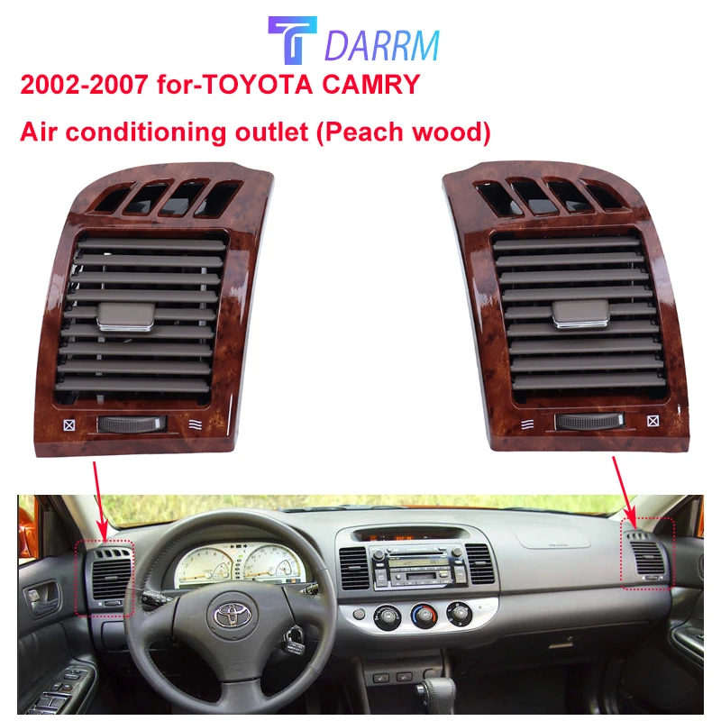 

For TOYOTA CAMRY 2000-2007 Car Front Dashboard Center A/C Grille Vents Air Conditioner Outlet Interior Grille Folding Accessory