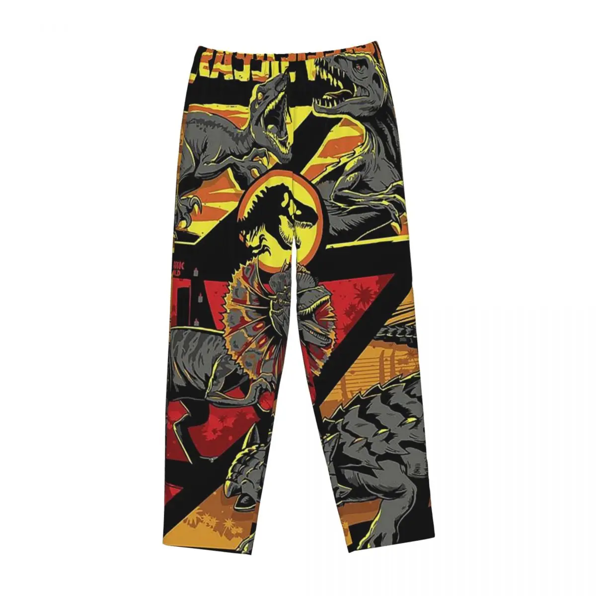 

Женские пижамные штаны Jurassic World на заказ, одежда для сна с карманами для сна и отдыха