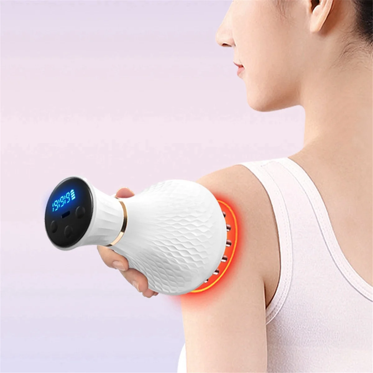 Electric Meridian Brush, Electric Scraping Instrument Tendon Rubbing and Abdominal Massager Whole Body Massager