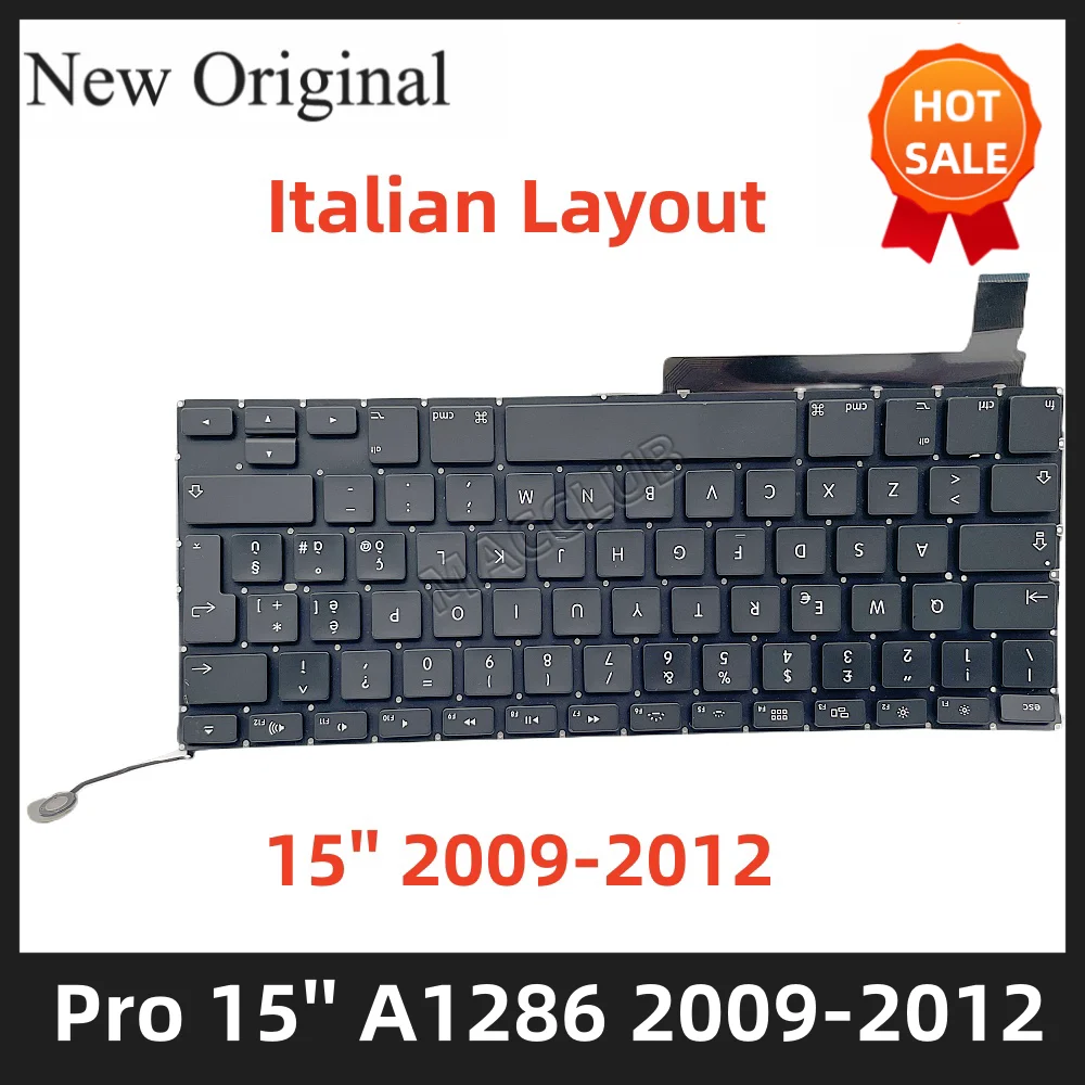 

A1286 Italian Italy UK Layout Keyboard for Macbook Pro 15'' A1286 2009 2010 2011 2012 EMC 2255 2324 2325 2353 2563 2556 keyboard