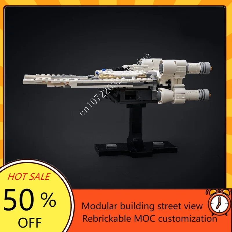 505PCS U Wing Starfighter Space War Militaire MOC SpaceShip Battle Model Aangepaste puzzels Architectuur DIY-assemblagemodel Speelgoedcadeau