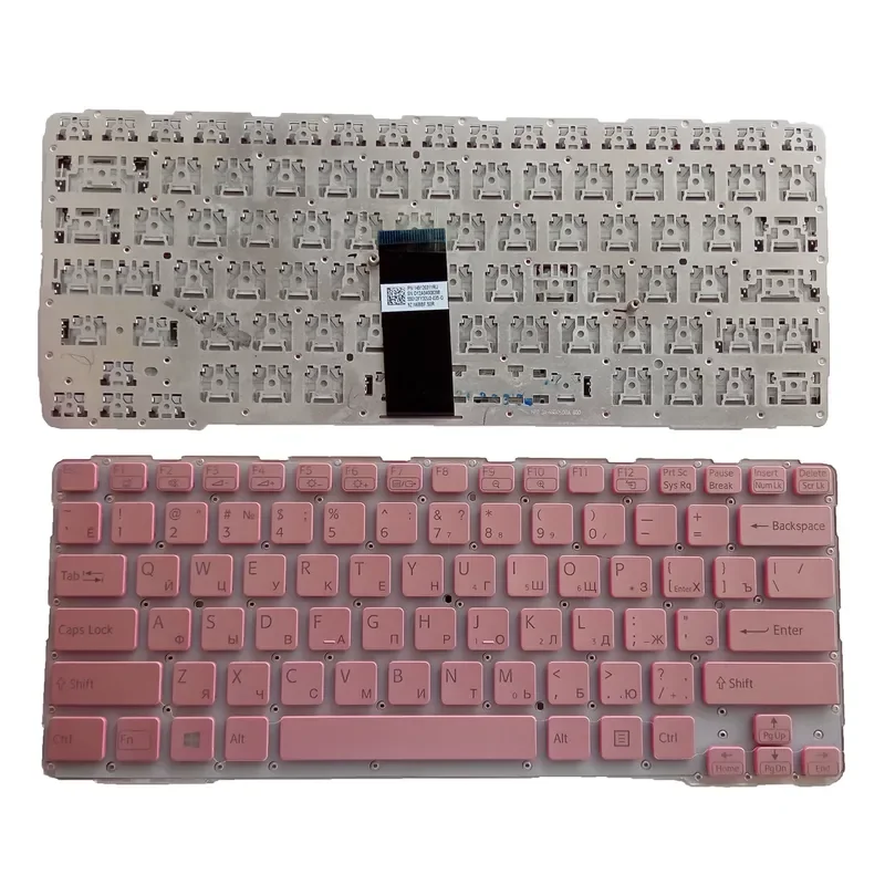 Teclado de Substituição para Laptop SONY Vaio E14 SVE14A SVE141 SVE14111ELW com Layout Russo
