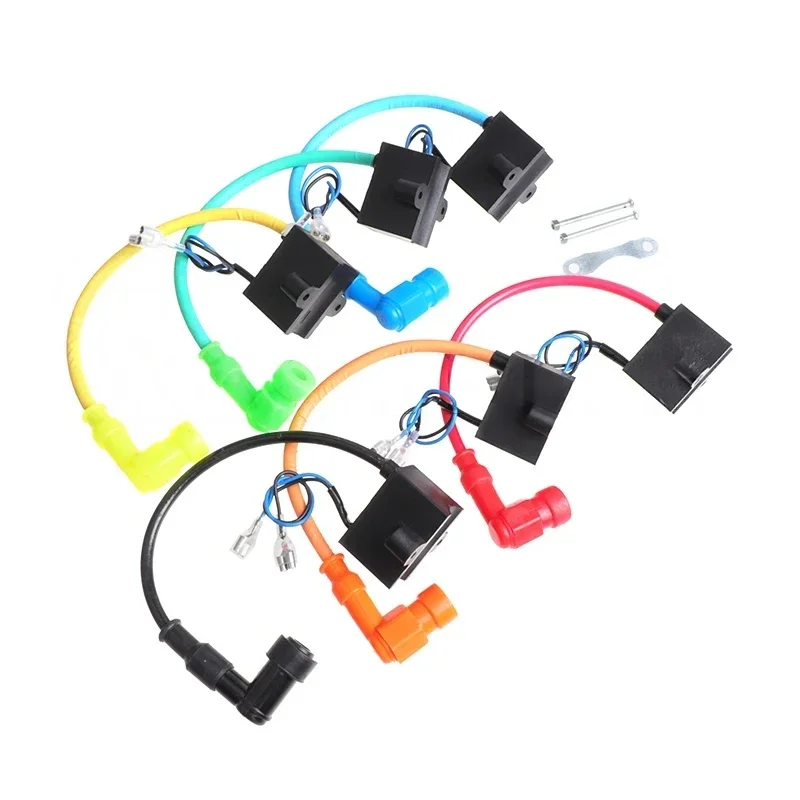 Bobina de ignição magnética cdi, bobina de ignição para 49cc 50cc 60cc 66cc 80cc, motor de 2 tempos, bicicleta motorizada, acessórios para motocicletas