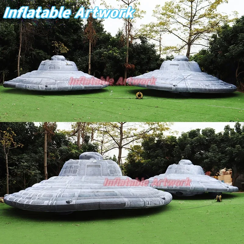 맞춤형 천상 테마 파티, 큰 팽창식 UFO 디자인, 이벤트 장식 장난감