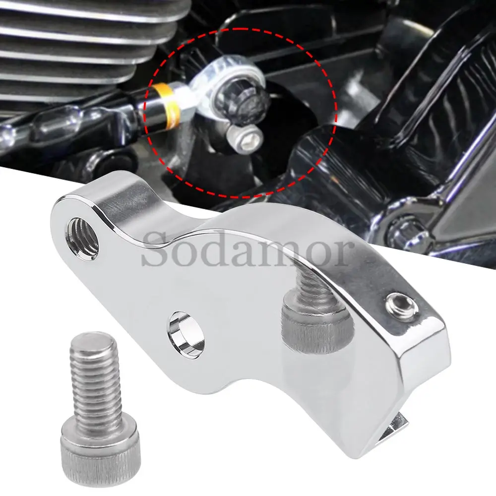 For Harley Touring Electra Glide Highway King FLHFB 2023 Motorcycle Part Shift Assist Bracket Chrome/Balck Aluminum Material