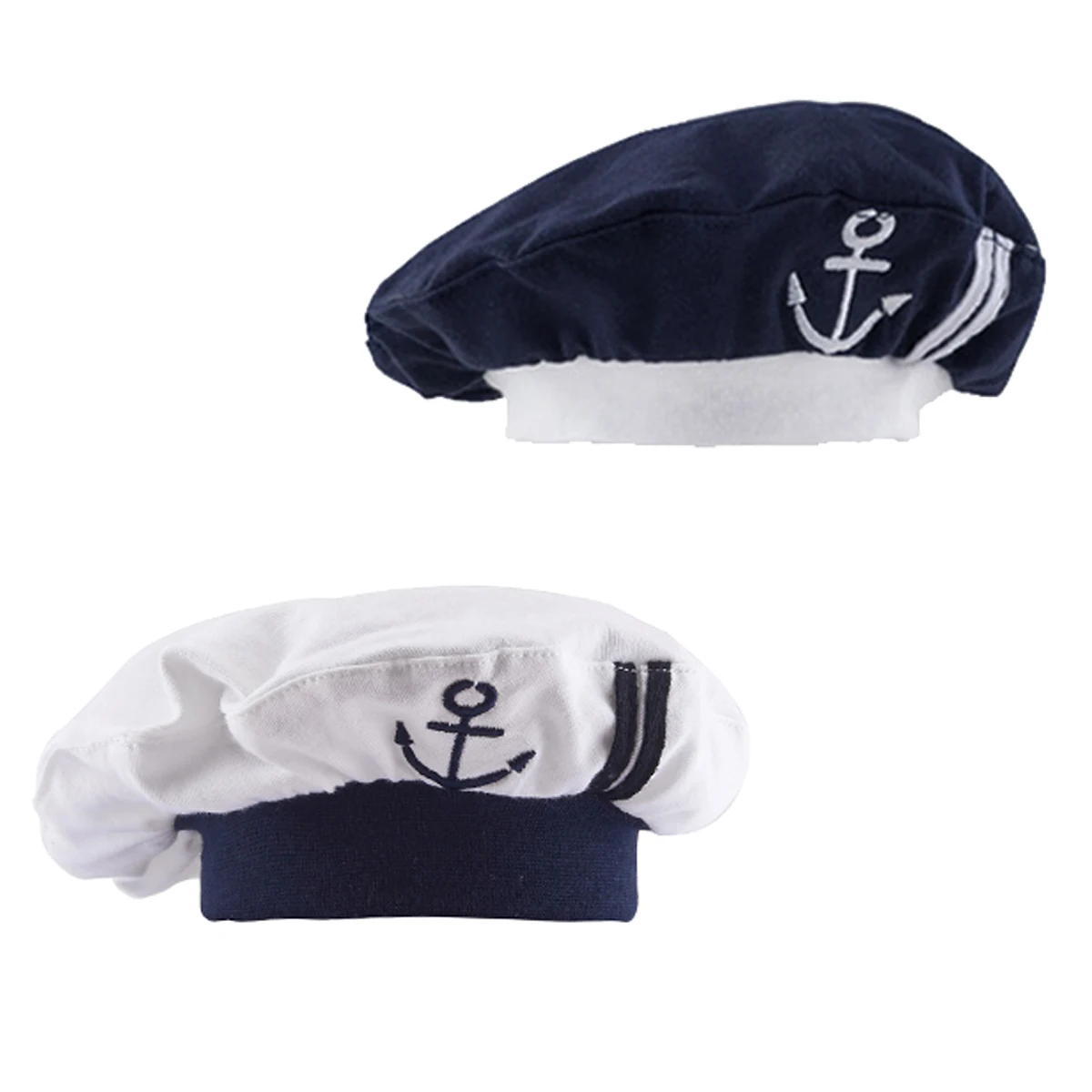 Baby Sailor Hat Infant Nautical Sailor Hats Caps Funny Cosplay Accessories Newborn Cotton Hat