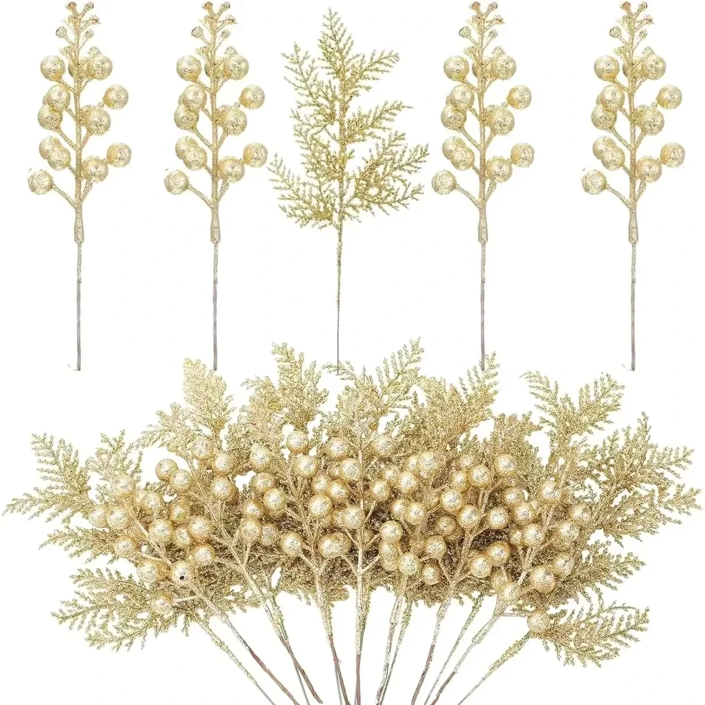

5Pcs Artificial Berry Christmas Decoration Christmas Tree Ornaments Home Room Decor Navidad New Year 2026 Garland Gift Accessory