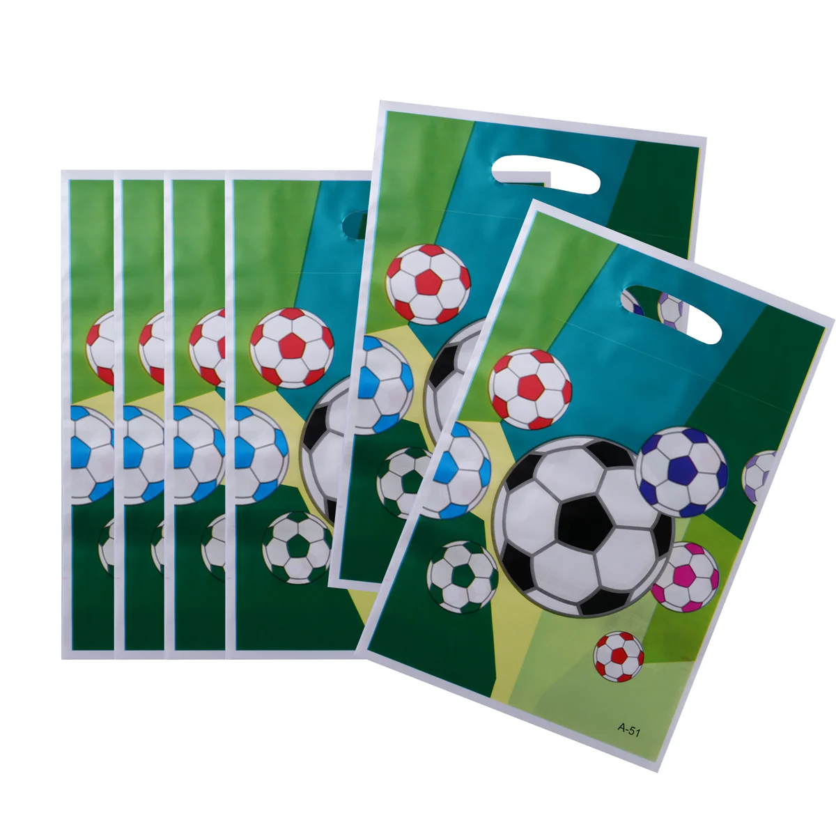 

6pcs Gift Bags Decorative Party Favor Bags Soccer Theme Treat Bags for Kid's Birthday Party soccer treat bags