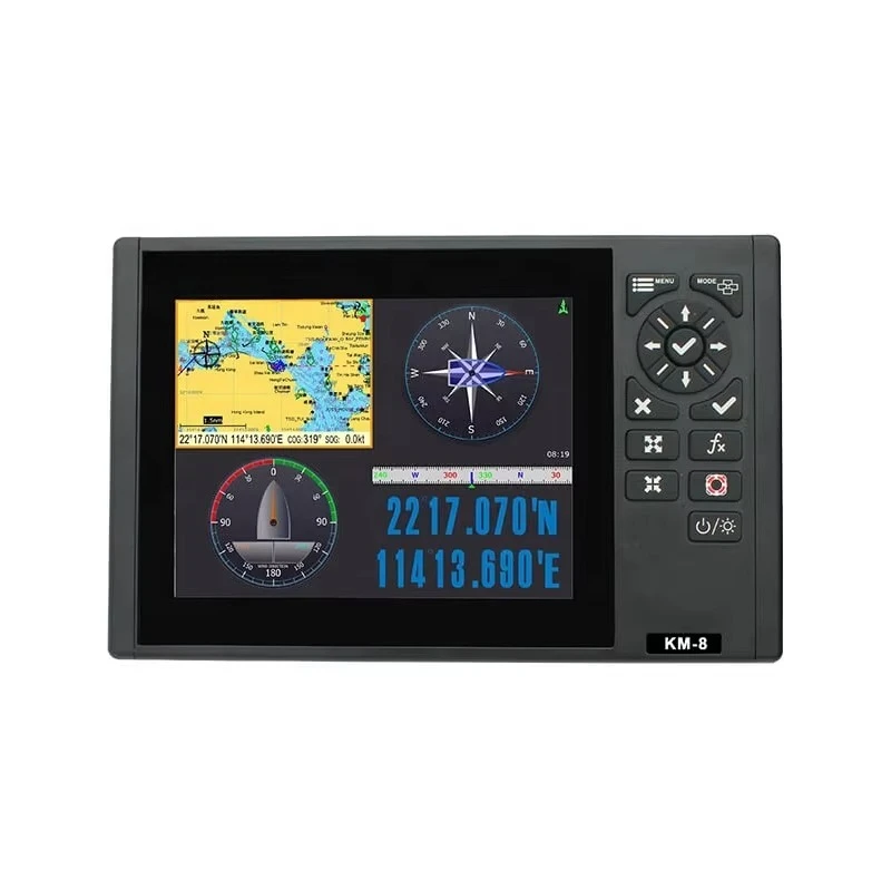 GPS Fish /depth Sounder/Echo Sounder +fish TransducerKM-8 (New!) 8-inch GPS Chart Plotter Multi Function Display with