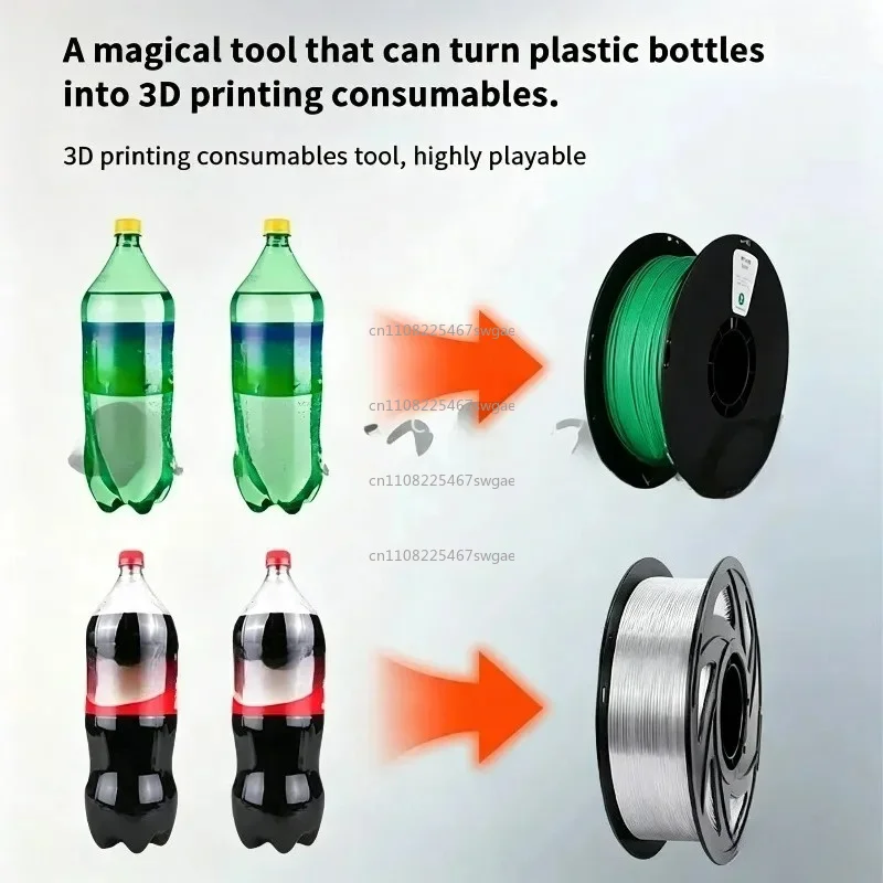 Extruder with Micro Injection for Plastic Silk Production 3D Printing Filament Making Machine: Desktop PET Bottle Filament