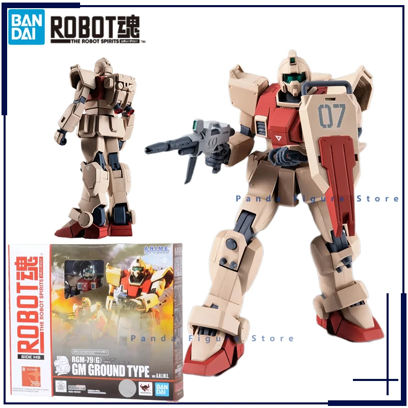 

Bandai Original THE ROBOT SPIRITS RGM-79G GM GROUND TYPE Ver Action Figure Gunpla Boys Toy Mecha Model Anime Gift Assembly Kit