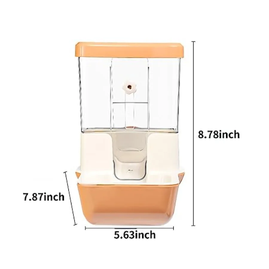 【Spot goods】Automatic No Mess Bird Feeder - Bird Cage Accessories for Parakeet Canary Cockatiel Finch view 2