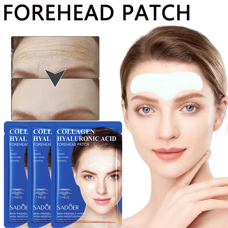 

Collagen Forehead Removal Gel Patch Firming Lifting Fade Fine Lines Forehead Mask Hyaluronic Acid Moisturizing Smooth Skin Care