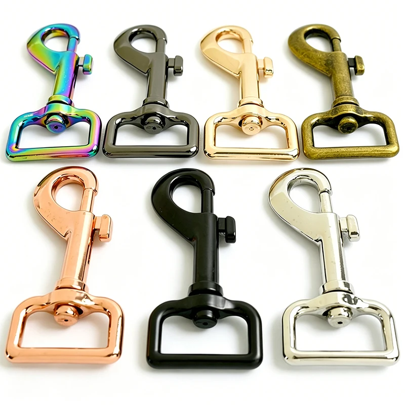 

5-20Pcs Metal Swivel Lobster Clasp 15-25mm Snap Buckle for Bag Strap Dog Collar Hook Keychain Buckles DIY Hardware Accessories