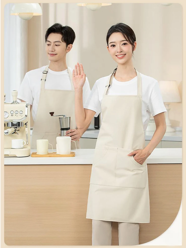 

Universal Waterproof Kitchen Apron-Stain Resistant Neck Loop Design for Home Cooking & Restaurant Use Easy Clean Fabric