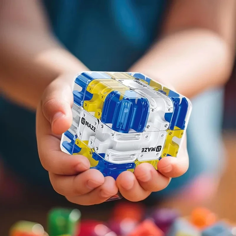 Hot 3D Maze Magic Cube Fidgeting Toys Kids Labyrinth Creative Intelligence Cube Logical Thinking Anti Stress Educational Toys