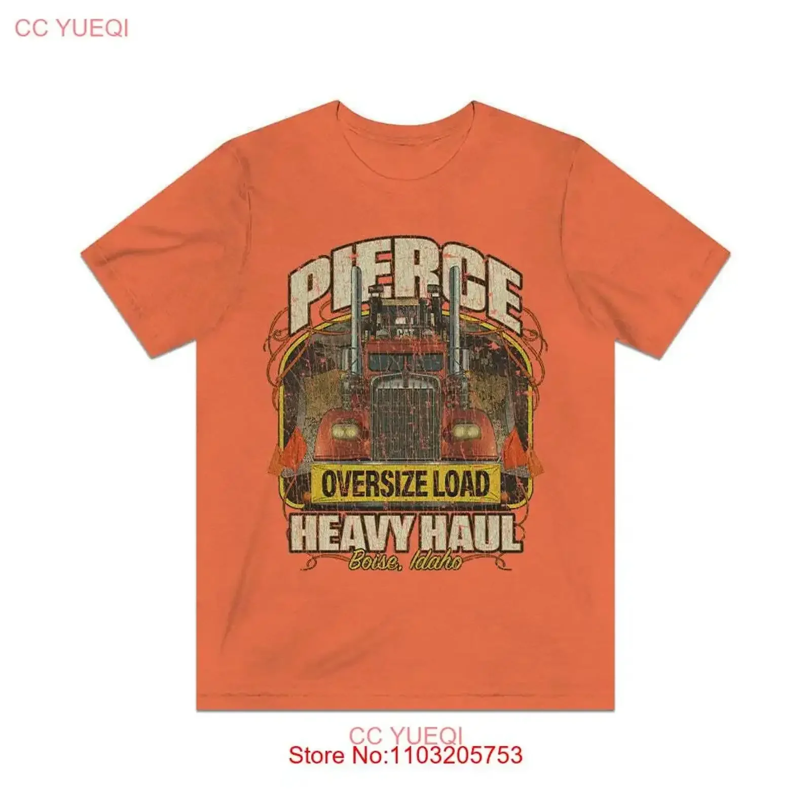 

Pierce Heavy Haul 1975 Vintage Men's T Shirt vintage Washed Unisex Stylish graphic Slightly Breathable designer clothes