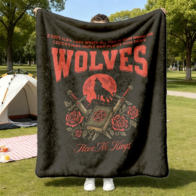 Robin Hobb Cozy Blanket, Realm of The Elderlings, Nighteyes Wolves Quote, Farseer Trilogy Soft Blanket Warm Blanket Gift