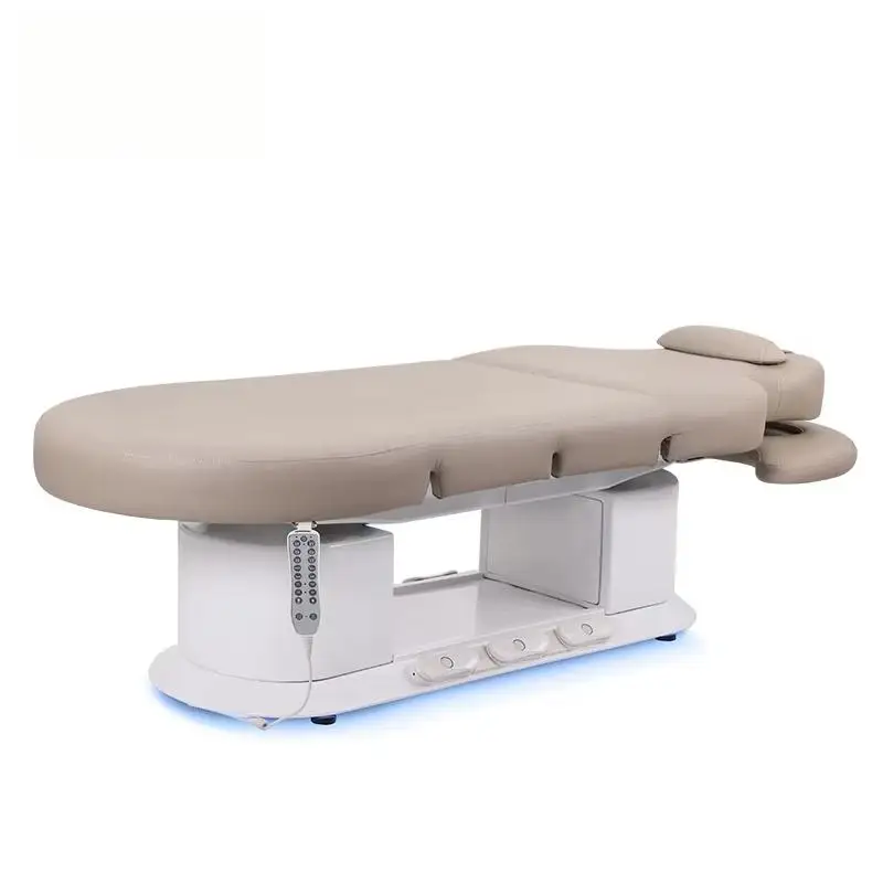 Luxury Heated Spa Massage Table Height Adjustable Professional Massage Bed Overall Tilt  for SPA Salon Furniture MedSpa