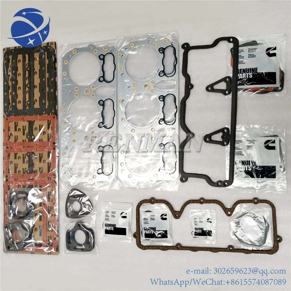 yyhc Cummins Engine Parts Upper Repair Kit V28 VTA28  Gasket  3803697 3801406 3033792 3011413