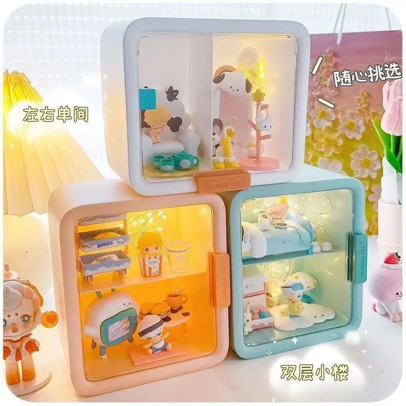 

Прозрачный пылезащитный бокс-витрина для мини-фигурок, кукол и коллекционных предметов (только коробка, без фигурок)