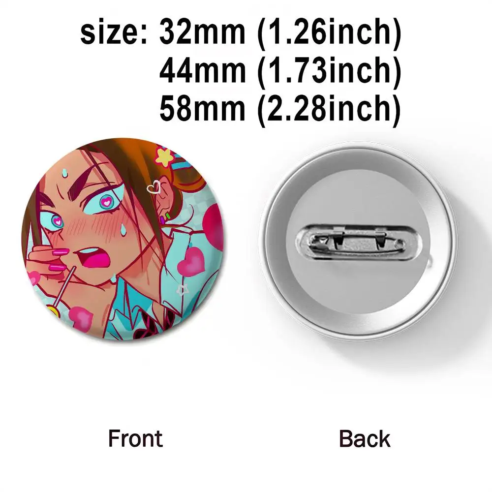 الغريبة المرحلة ميزي Sua Hyuna Luka شارات مستديرة رائعة شارة دبابيس الإبداعية للملابس قبعة ظهره هدية اكسسوارات #5