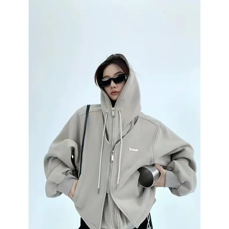 

autumn coats for men women ins high street tide brand Hong Kong style Japanese original style Korean version trendy loose jacket