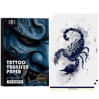 Papel de transferencia de tatuaje Premium, 20/50/100 Uds., 4 capas, mano libre, papel de plantilla para fotocopiadora térmica para tatuadores, suministros para tatuajes