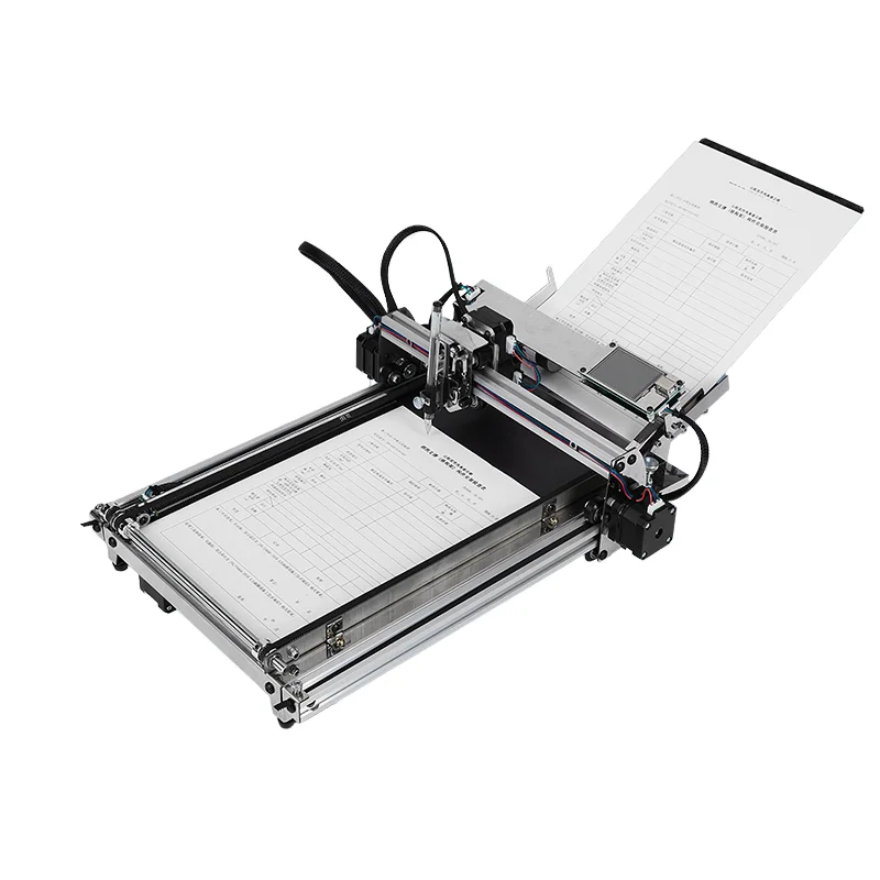T-A4 numerical control notebook DIY plotter pen drawing and writing on paper DXF graphics format diode laser type wood and stone