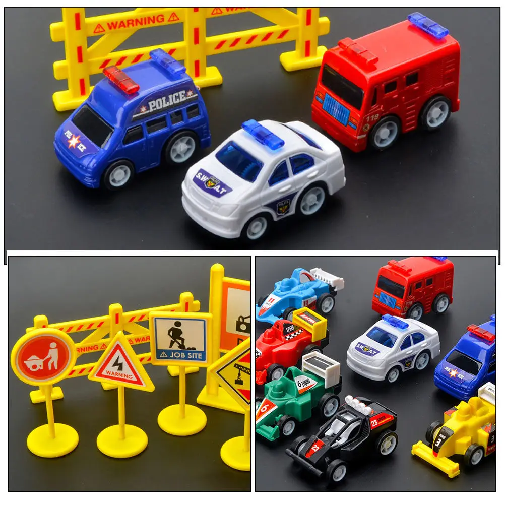 

14 Pcs Car Toys Mini Delicate Vehicle Broken-resistant Cars Educational Plastic