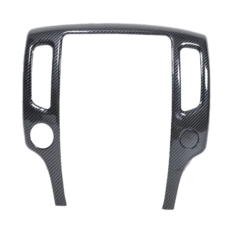 ABS Carbon Fiber For Nissan 370Z Z34 2009-2020 Car Central Control Air Outlet Panel Frame Cover Sticker Car interior accessories