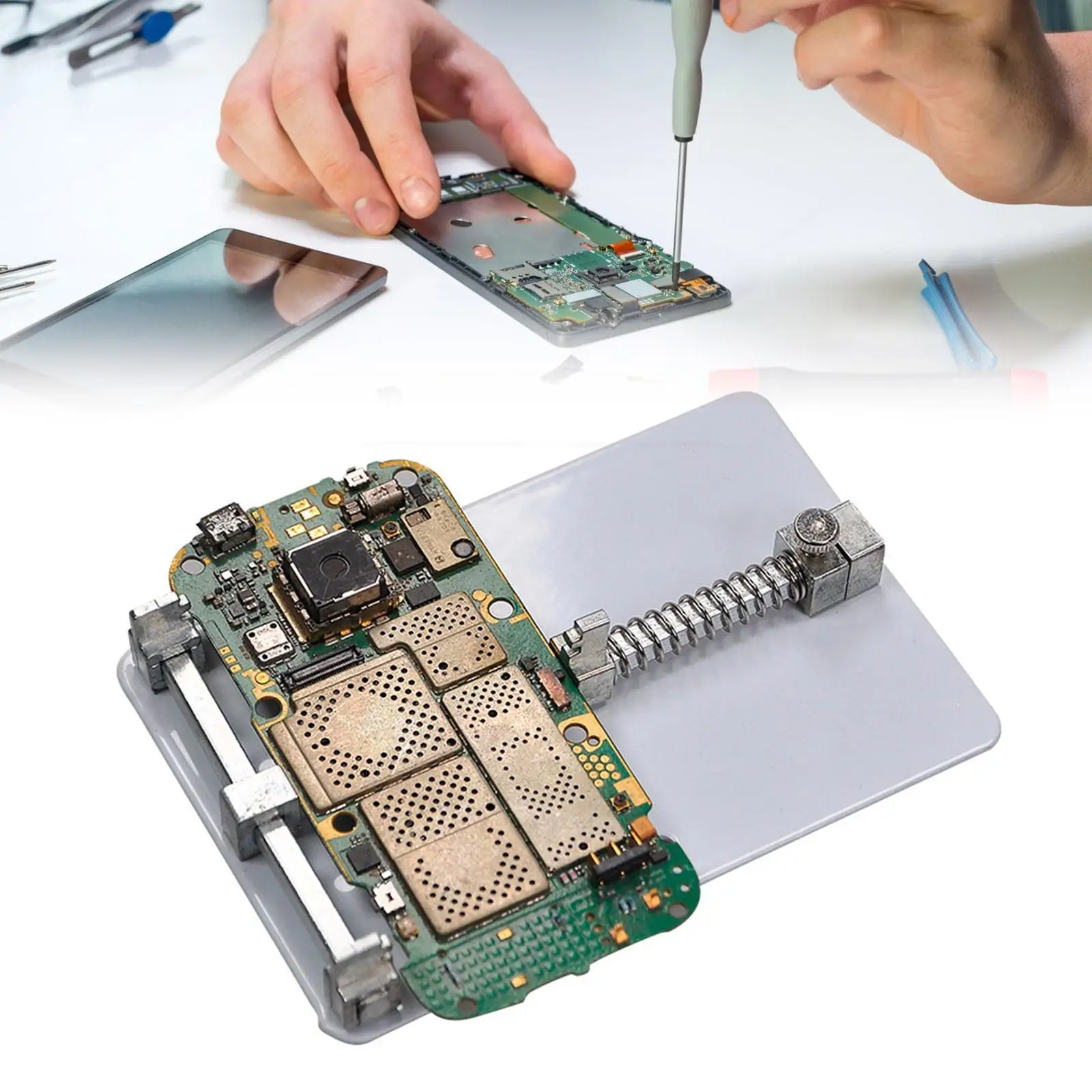 PCB Fixing Holder Soldering Platform High Temperature Resistant Jig Fixture Clamp Reparing Tool for Soldering Mother Board