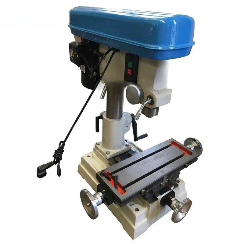 Belt driven single-phase high-precision bench milling and drilling machine