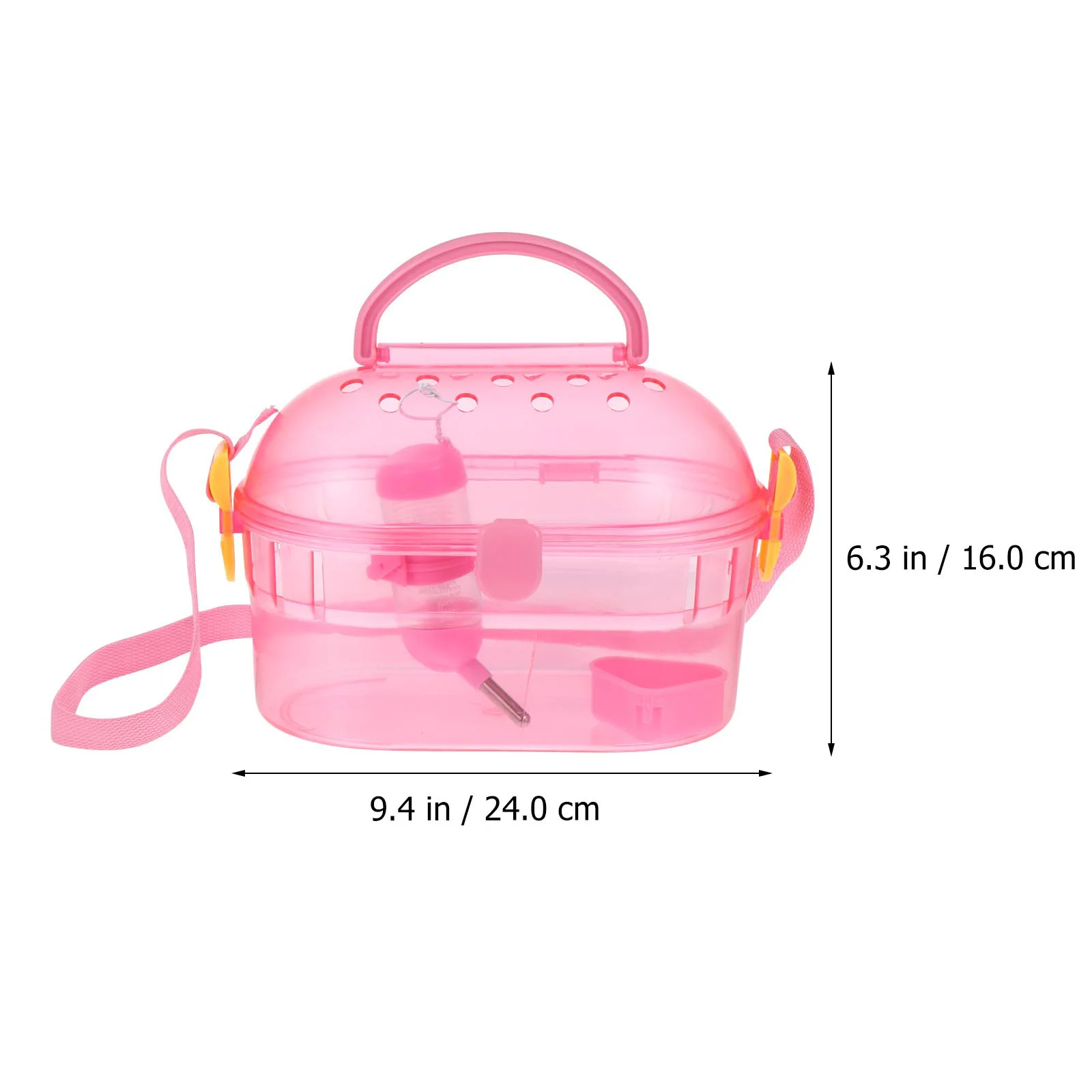 

1Set Pet Transport Cage High Quality Small Animal Carrier Case Durable Travel Box Detachable Easy Clean Feeder Water Holder