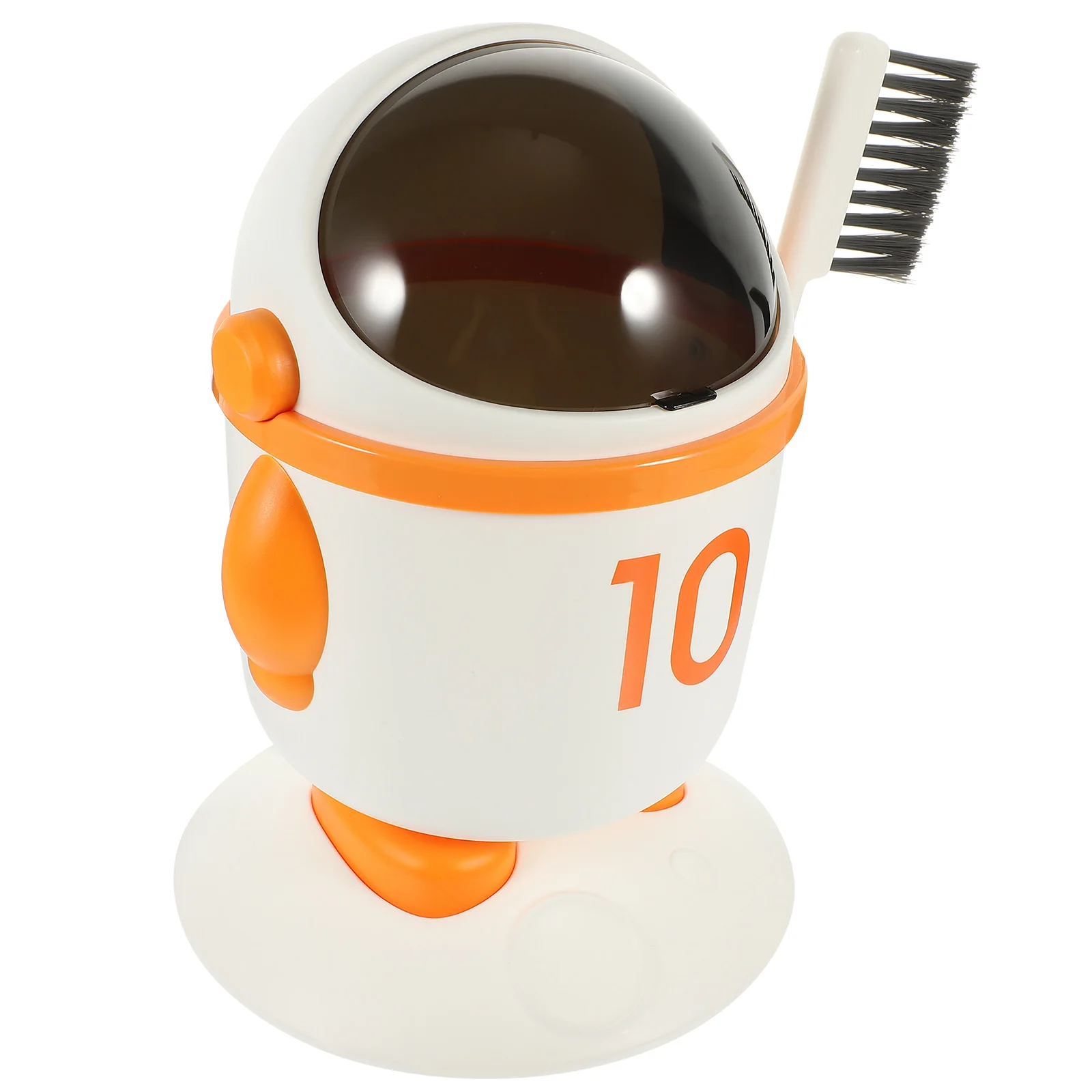 

1 Set Astronaut Shape Trash Can Cute Small Garbage Bin With Lid For Bathroom Bedroom Desk Home Lightweight Portable Mini Waste