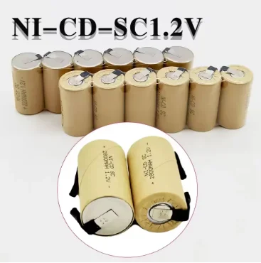 SC Batteries 2-18pcs Screwdriver Electric Drill 1.2V 2200mA h/2800mAh SubC Ni-Cd Rechargeable Battey
