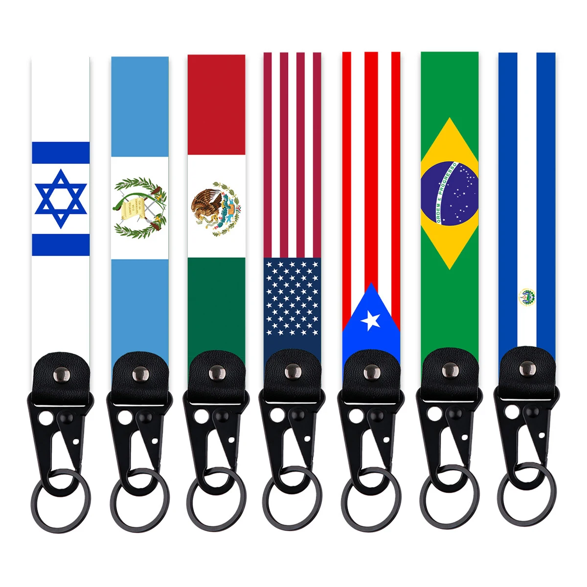 National Flags of  Various Countries Keychain Car Key Chain Pendant Jewelry Gifts For Men Women Lanyard Motorcycle Accessories