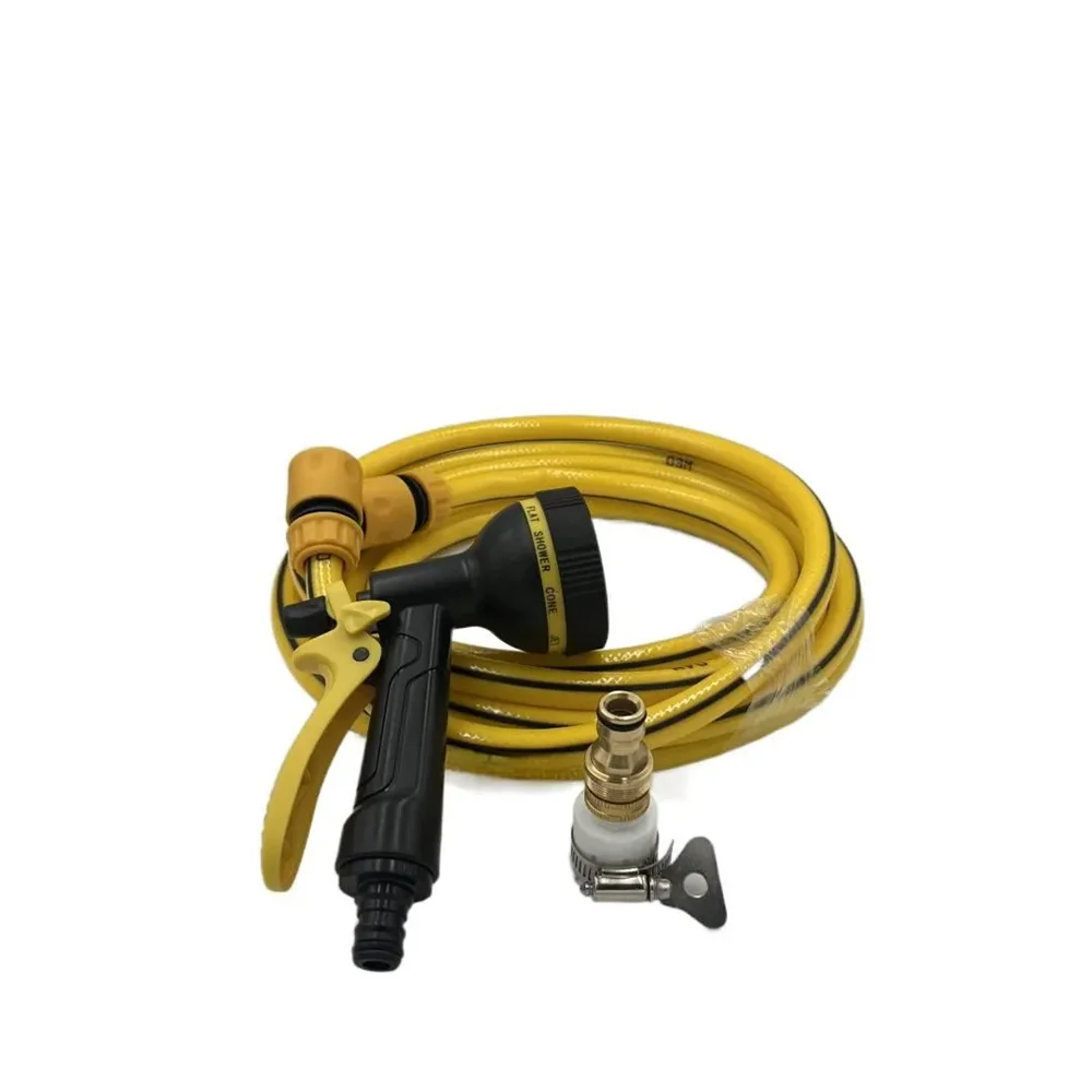 Multifunktionale Hochdruck-Wasserpistole für Wasserleitungen, Haushalts-Duschbrause, Outdoor-Autowäsche Garten-Wasserschlauch-Set