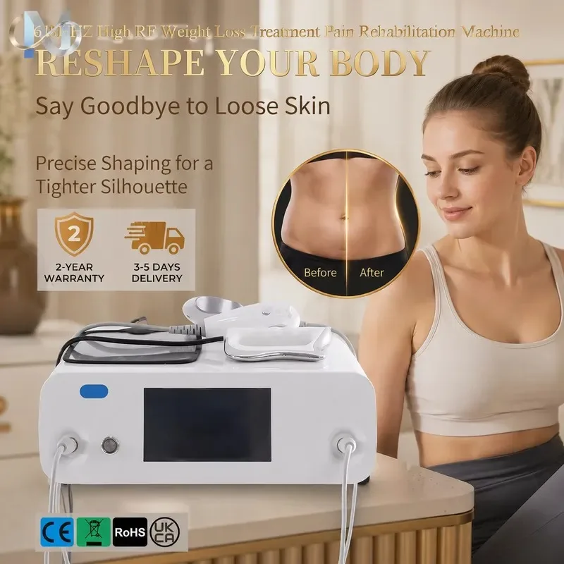 448KHz Diathermy Machine With Multiple Probes Deep Heat Therapy Body Contouring Anti‑Aging Pain Relief Machine