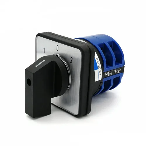 Interruptor de cambio de leva rotativa, accesorio eléctrico de 2/3/4 posiciones, 8 terminales, 500V, 32A, perilla de LW28-32