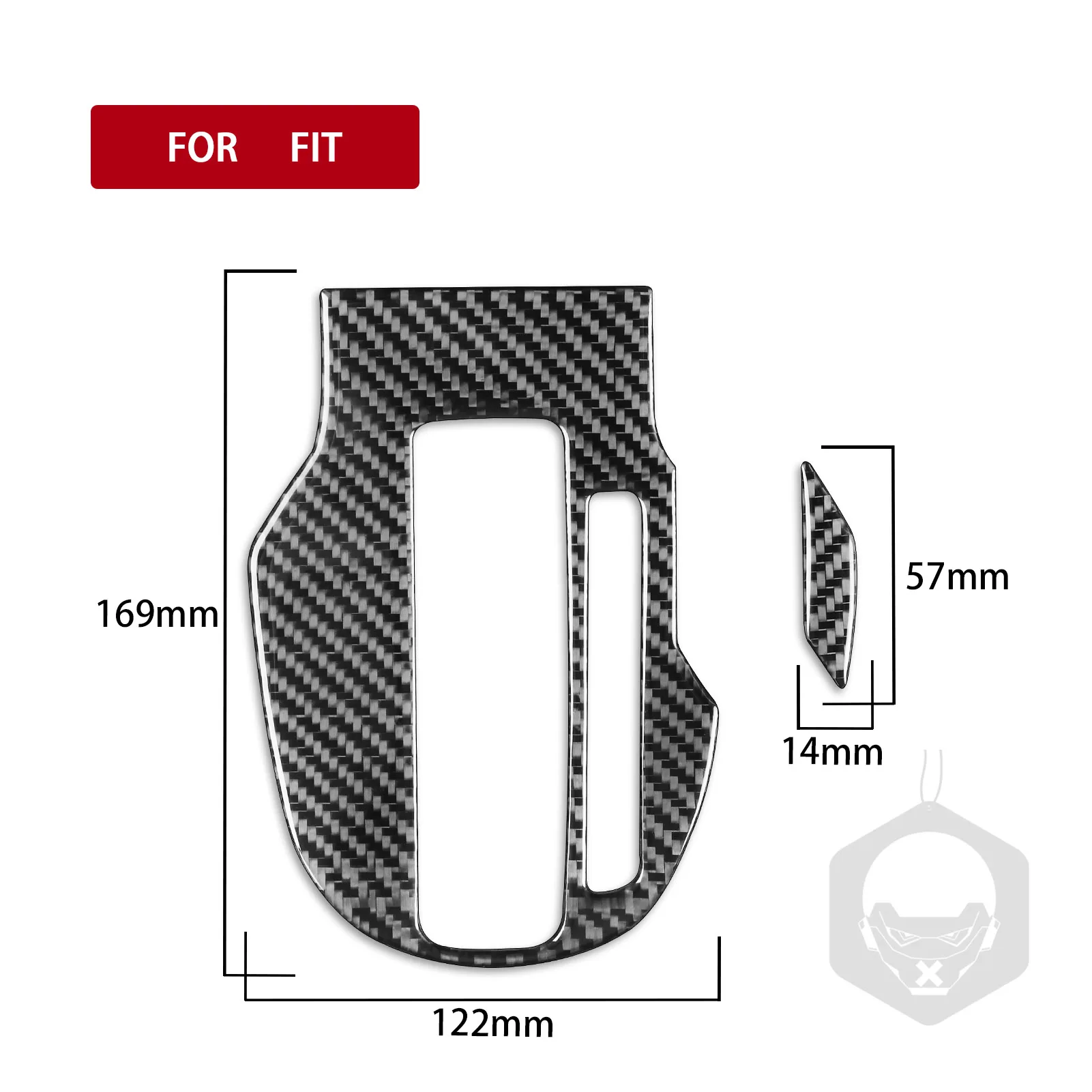 For Honda Fit Jazz 2014 2015 2016 2017 2018 Gear Shift Trim Panel Cover Soft Real Carbon Fiber Sticker Car Interior Accessories